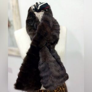 Express oversized faux fur scarf